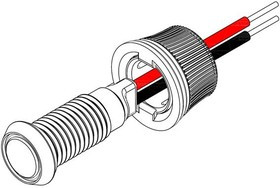PM3-KNADW12.0, LED Panel Mount Indicators Amber 5.8mm Quick Mnt Panel Ind