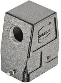 19370060545, Heavy Duty Power Connectors METAL HOOD HAN 6B 1 LVR LCKING