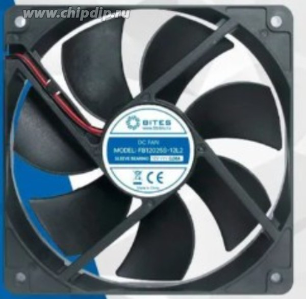 Вентилятор BDH12025S 12V 0.3A 120x25 2pin