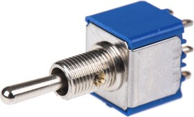5649A, Toggle Switch, Panel Mount, On-Off-On, DPST, Solder Terminal