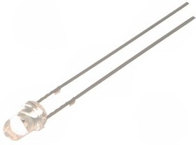 OSG5DA3131A-12V, Светодиод, 3мм, зеленый, 3000-4200мкд, 30°, Поверхность выпуклая