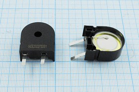 Излучатель звука пьезокерамический без генератора (1~30)В, Резонансная 3.1кГц защита зп 22x10x27\1~3