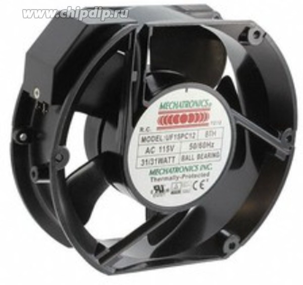 Вентилятор Mechatronics UF15PC12 BTH 172x150x51мм 115V 31W клемник 2pin 110v