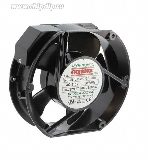 Вентилятор Mechatronics UF15PC12 BTH 172x150x51мм 115V 31W клемник 2pin 110v
