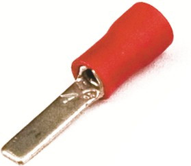 DKC Наконечник с плоским штифтом с изолир.фланцем 0,25-1,5 кв.мм 2,5х17 мм(НШПИ)