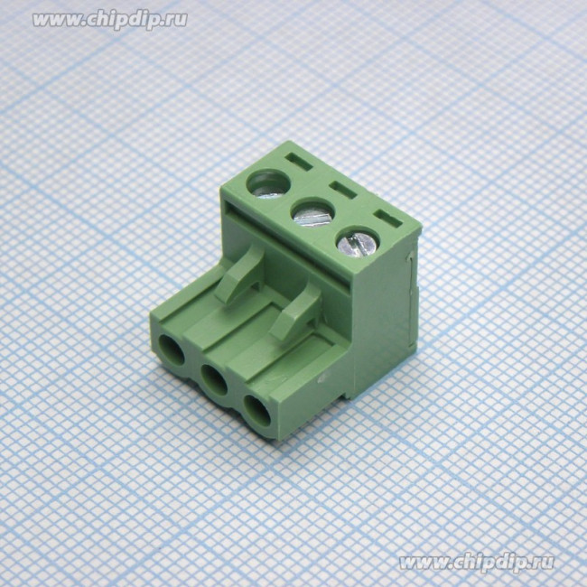 2EDGK-5.08-03P-14-00AH, Клеммник, 3-контактный 5.08мм, угловой 2EDGK-5.08-03P-14-00AH, Клеммник, 3-контактный 5.08мм, угловой