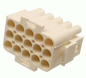350736-4, Корпус разъема Universal MATE-N-LOK, вилка 15PIN, Matrix (Nylon, UL 94V-0) без контактов