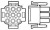 350736-4, Корпус разъема Universal MATE-N-LOK, вилка 15PIN, Matrix (Nylon, UL 94V-0) без контактов 350736-4, Корпус разъема Universal MATE-N-LOK, вилка 15PIN, Matrix (Nylon, UL 94V-0) без контактов