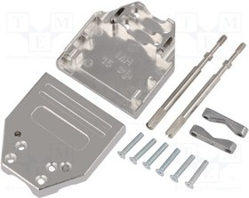 DTZI15-K, Корпус для разъемов D-Sub, D-Sub HD 26pin,D-sub 15pin, прямой