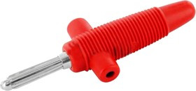 931667101, Red Male Banana Plug - Solder, 60V dc