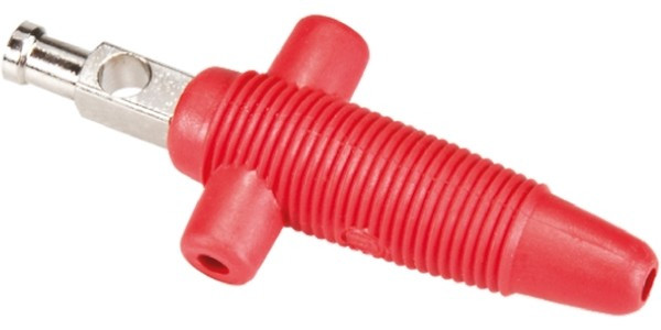 931667101, Red Male Banana Plug - Solder, 60V dc 931667101, Red Male Banana Plug - Solder, 60V dc