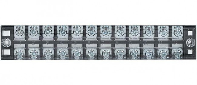 Терминал клеммный TB-2512 до 2.5кв.мм 25А 12 клеммных пар EKF tb-2512