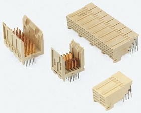 5536507-1, Z-PACK 2mm Pitch Futurebus+ Backplane Connector, Female, Right Angle, 4 Row, 24 Way