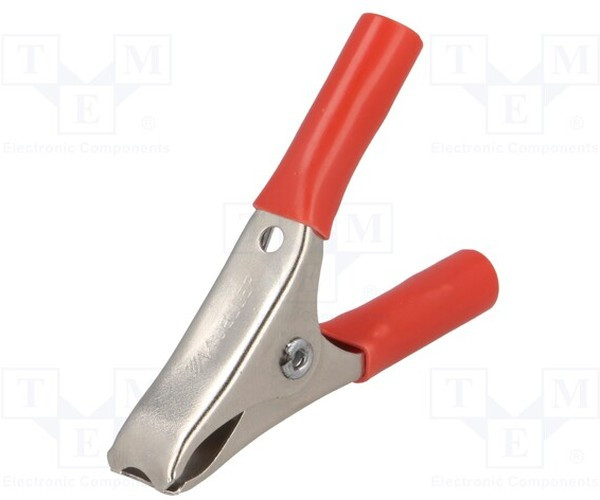 BU-40A-2, Зажим "крокодил", 15А, Диап.захвата макс.19мм, Длина 58мм BU-40A-2, Зажим "крокодил", 15А, Диап.захвата макс.19мм, Длина 58мм