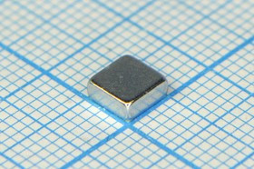 Магнит 5,0x 5,0x 2, параллелепипед, Ni, N35