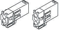 794185-1, Conn Housing RCP 2 POS 4.14mm Crimp ST Cable Mount Natural Bag