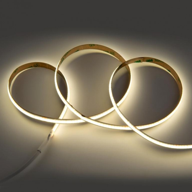 General Лента Светодиодная 5 метров 10Вт 24В COB720 8мм 1920 диодов 1100 Лм/м IP20 4500К Нейтральный белый свет 502912 GLS-COB-384-10-24-IP2 General Лента Светодиодная 5 метров 10Вт 24В COB720 8мм 1920 диодов 1100 Лм/м IP20 4500К Нейтральный белый свет 502912 GLS-COB-384-10-24-IP2