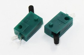 Микропереключатель , размер 10x 4 x 6, 0.3А, переключение OFF-(ON), размер концевика 13, ID-1140