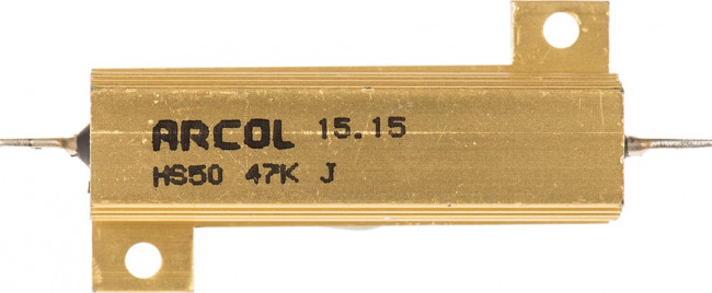 HS50 47K J, 47k 50W Wire Wound Chassis Mount Resistor HS50 47K J ±5%