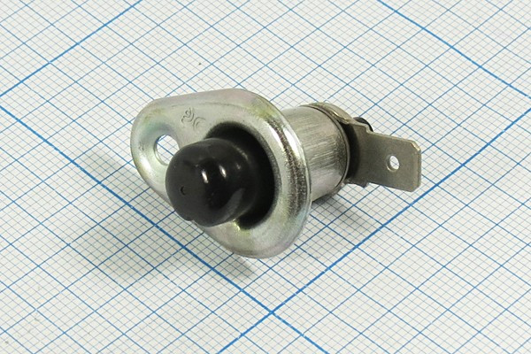 Микропереключатель, 2А, переключение ON-(OFF), размер концевика L8, ВК-407, 12В, d 12.5