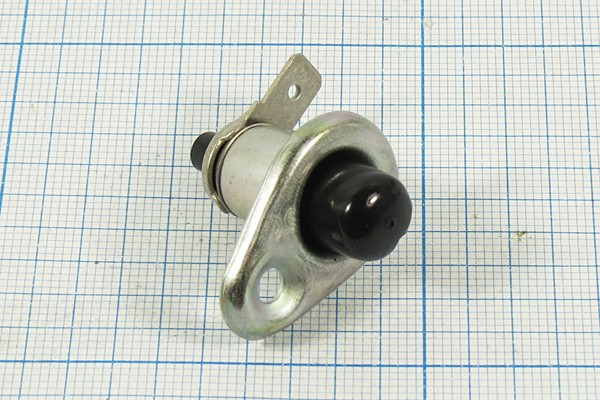 Микропереключатель, 2А, переключение ON-(OFF), размер концевика L8, ВК-407, 12В, d 12.5