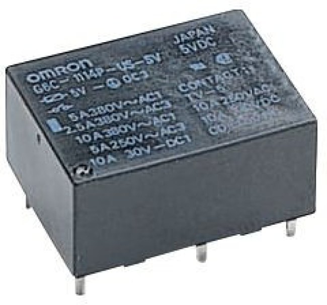 G6C-2114P-US-5V, PCB Power Relay G6C 1NO + 1NC 8A DC 5V 125Ohm