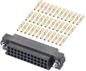 M83-LFD1F2N36-0000-000, Прямоугольный разъем, Datamate J-Tek M83-LF, 36 контакт(-ов), Гнездо, 2 мм, Обжим, 3 ряда M83-LFD1F2N36-0000-000, Прямоугольный разъем, Datamate J-Tek M83-LF, 36 контакт(-ов), Гнездо, 2 мм, Обжим, 3 ряда