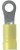 PV10-8R-L, Ring Tongue Terminal 10-12AWG Copper Yellow 26.7mm Tin Bottle