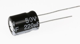 ECAP (К50-35), 220 мкФ, 50 В, 105°C, Конденсатор электролитический алюминиевый ECAP (К50-35), 220 мкФ, 50 В, 105°C, Конденсатор электролитический алюминиевый