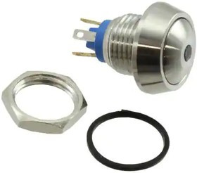 MMPI0120/SSSGN012P, Pushbutton Switches SS Nickle Pltd Brass GR 12V Sdr Term