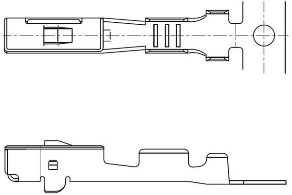 175269-1, MULTILOCK 070 II Series Female Crimp Terminal, 20AWG Min, 16AWG Max