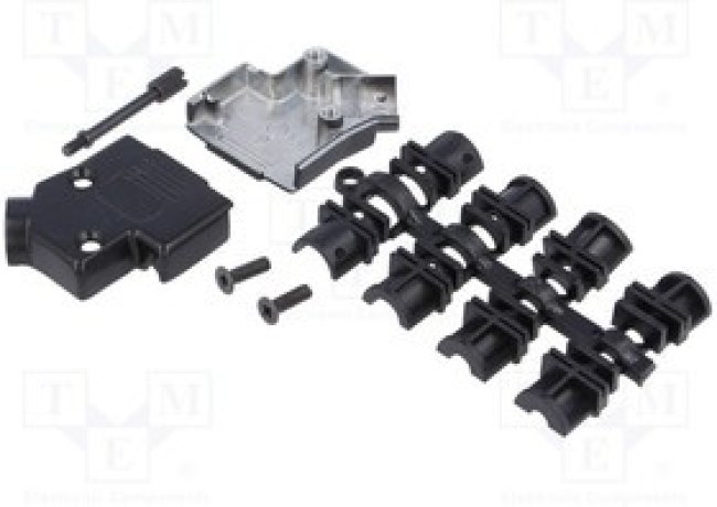 MHD45ZK-9-BK-K, Корпус D Sub, черный, Серия MHD45ZK, DE, 45°, Корпус из Цинка MHD45ZK-9-BK-K, Корпус D Sub, черный, Серия MHD45ZK, DE, 45°, Корпус из Цинка