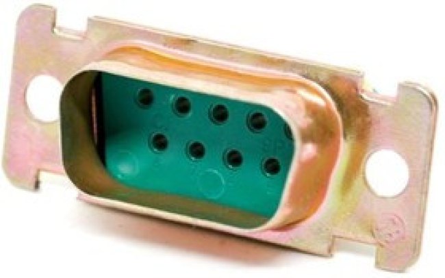 DEMA9PA156, D-Sub Standard Connectors DSUB 9M CRIMP G50 ZINC