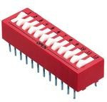 76PSB03T, Switch DIP ON OFF SPST 3 Piano 0.15A 30VDC PC Pins 2000Cycles 2.54mm Thru-Hole Tube