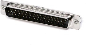 K86X-CD-62P-BR, D-Sub High Density Connectors HD62 M VERT FRMD-B/L