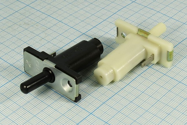 Микропереключатель, 2А, переключение ON-(OFF), ВК48.3710А, 12В, d15.5