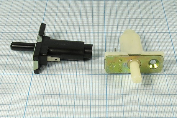 Микропереключатель, 2А, переключение ON-(OFF), ВК48.3710А, 12В, d15.5