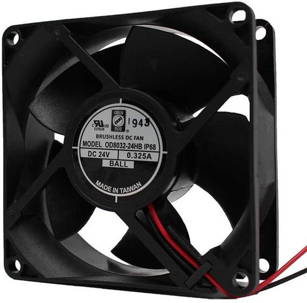 OD8032-48HBIP68, AXIAL FAN, BALL, 77CFM, 50DB, 7.8W, 48V OD8032-48HBIP68, AXIAL FAN, BALL, 77CFM, 50DB, 7.8W, 48V