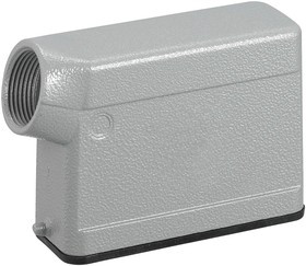 MP009404, Разъем для тяжелых условий, Hood, Side Entry, Корпус из Алюминия, 1 Рычаг, 16A