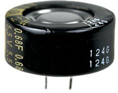EECRF0H684N, ионистор 0.68Fx5.5V -40+85C серия RG радиальн.выв(Panasonic)