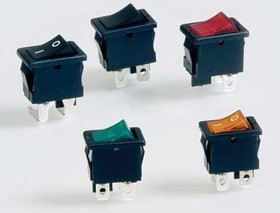 R1973BBLKRILEF4, Rocker Switches 9A 125VAC DPST Faston R1973BBLKRILEF4, Rocker Switches 9A 125VAC DPST Faston