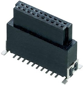 M55-6022042R, PCB Receptacle, Плата - к - плате, 1.27 мм, 2 ряд(-ов), 20 контакт(-ов), Поверхностный Монтаж