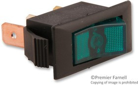 1500G11E, SWITCH, ROCKER, SPST, 15A, 250V, GREEN 1500G11E, SWITCH, ROCKER, SPST, 15A, 250V, GREEN