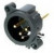 NC3MAV, XLR Connectors 3C MALE PCB RECEPTACLE