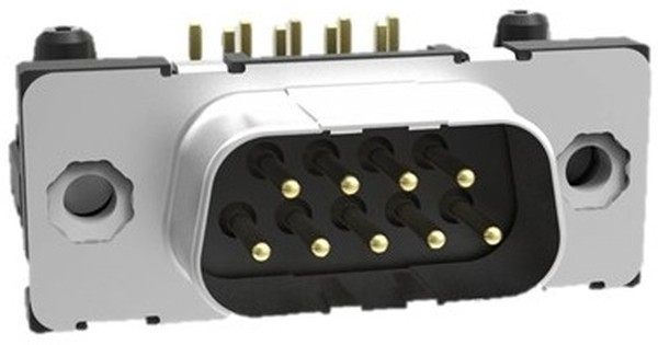 023144, TMC 37 Way Through Hole D-sub Connector Plug, 2.84mm Pitch, with 4-40 UNC Inserts