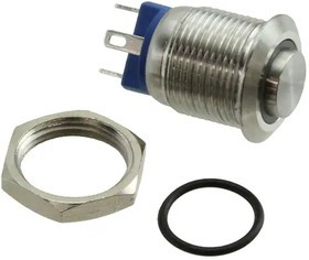 MAV0120/3D2AM012, Pushbutton Switches 12mm SS AVSwitch 12V YLW LED Ring Illum