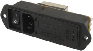 1-6609130-5, Filtered IEC Power Entry Module, IEC C14, Medical, 5 А, 250 В AC, 2-Полюсный выключатель 1-6609130-5, Filtered IEC Power Entry Module, IEC C14, Medical, 5 А, 250 В AC, 2-Полюсный выключатель