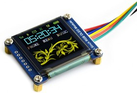 1.5inch RGB OLED Module, RGB OLED дисплей с разрешением 128х128px, интерфейс SPI, 65к цветов