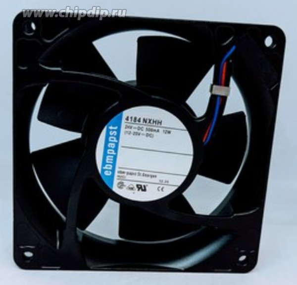 Вентилятор Ebmpapst 4184 NXHH 24V 0.508A 12W 120x38 2pin клемма