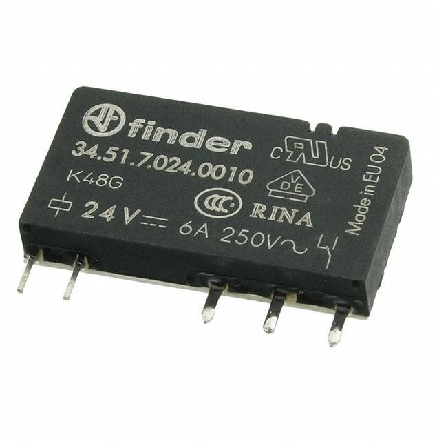 34.51.7.024.0010, Реле 1 переключ. 24VDC, 6A/250VAC SPDT